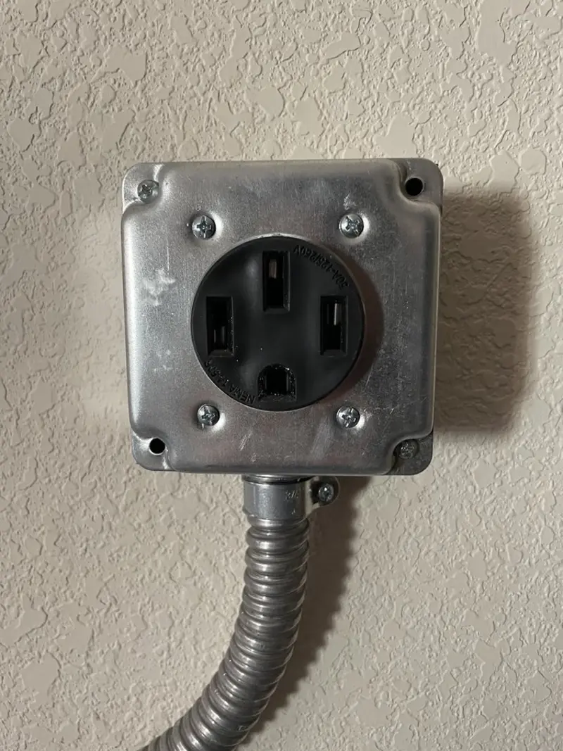 NEMA 14-50 outlet installed for Electrical Panel Upgrade in San Leon