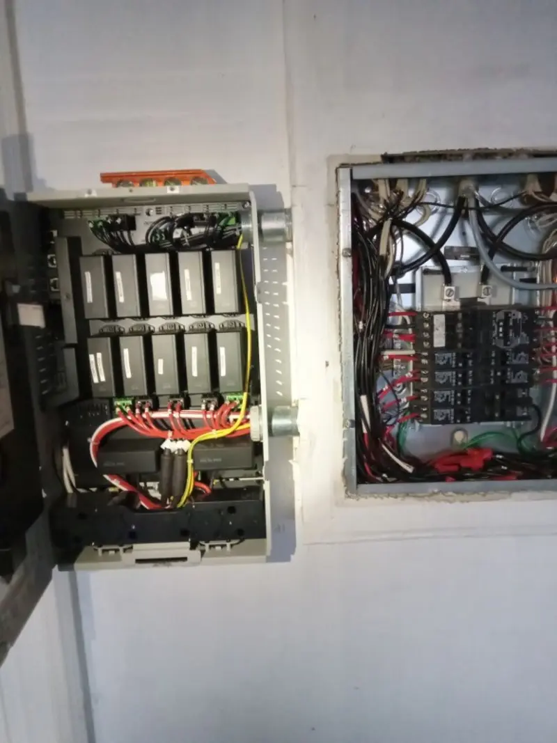 Electrical panel upgrade completed for Security Camera Wiring in San Leon